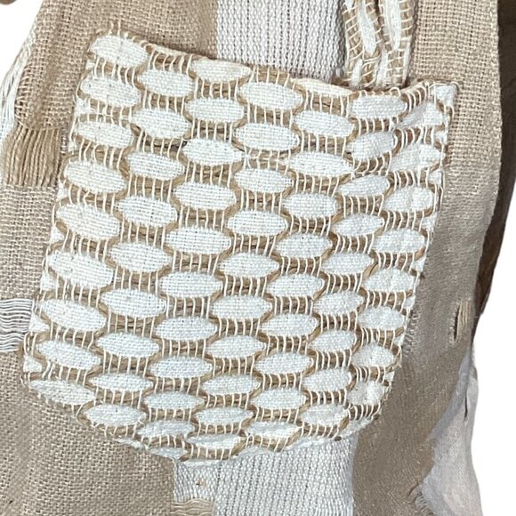 Cotton Plaid Patchwork Waistcoat Vest BOHO Sz L by Speed Limit MPH 262H - Picture 7 of 9